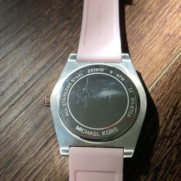 Michael Kors Rose Gold & Pink Three-Hand Watch main image 4